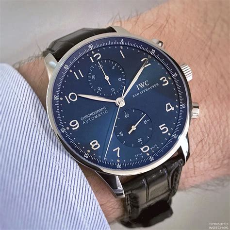 iwc portuguiser|iwc portugieser chronograph blue.